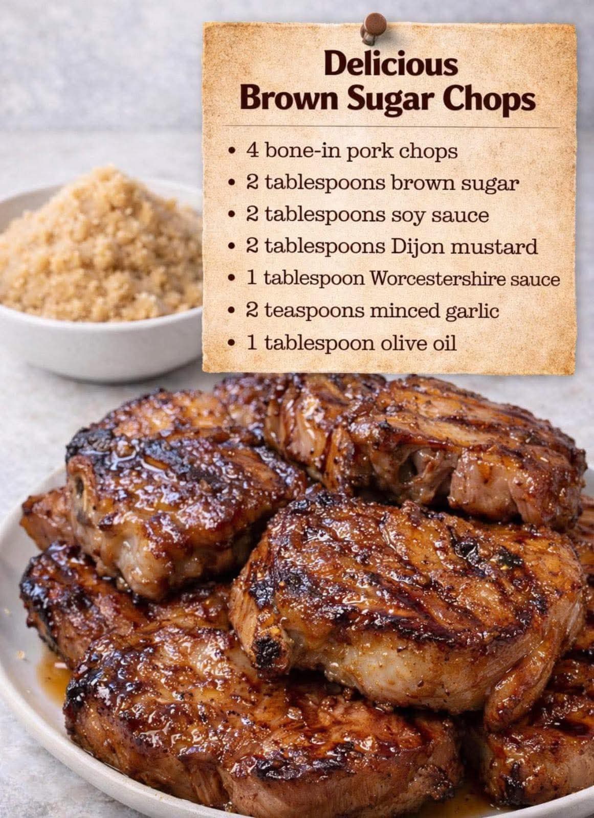 Brown Sugar Pork Chops - Tasty Recipes